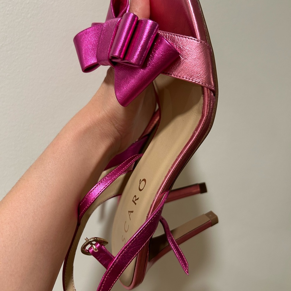 Adorable Mascaro heels metallic 7 1/2 - Picture 9 of 13
